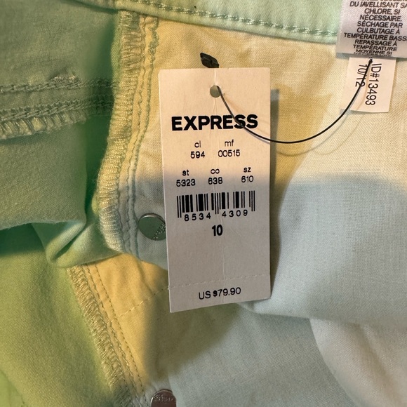 NWT Express Mint Green Stella Low Rise Skinny Jeans - Picture 14 of 16